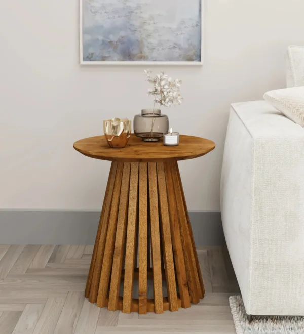 Slatted Side Table