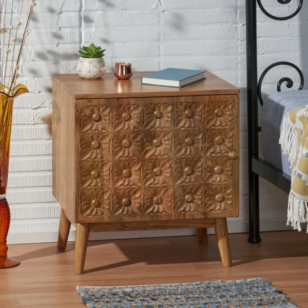 Handcrafted Boho Nightstand